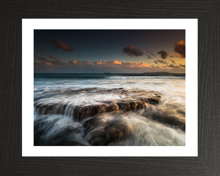 Osmington Bay Dorset at sunset Photo Print - Canvas - Framed Photo Print - Hampshire Prints