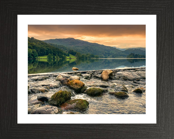 Grasmere the Lake District Cumbria at sunset Photo Print - Canvas - Framed Photo Print - Hampshire Prints