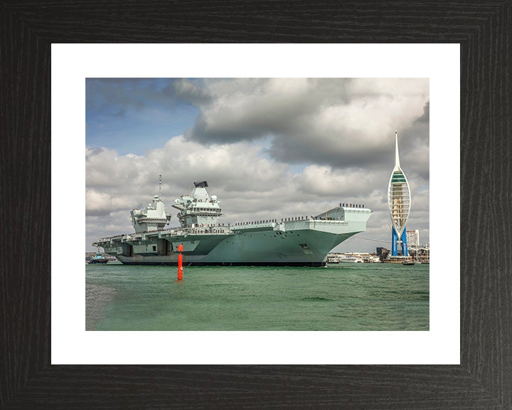 HMS Queen Elizabeth R08 Royal Navy Queen Elizabeth Class Aircraft Carrier Photo Print or Framed Print - Hampshire Prints