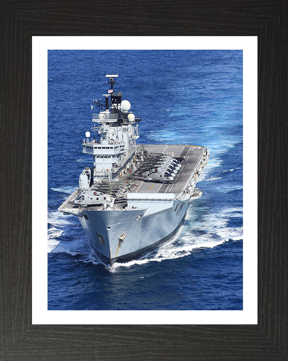 HMS Illustrious R06 Royal Navy Invincible class Aircraft Carrier Photo Print or Framed Print - Hampshire Prints