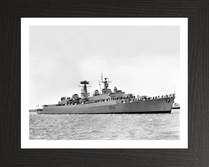 HMS Hampshire D06 Royal Navy County class destroyer Photo Print or Framed Print - Hampshire Prints