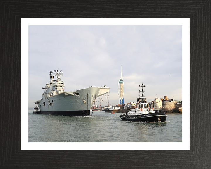 HMS Illustrious R06 Royal Navy Invincible class Aircraft Carrier Photo Print or Framed Print - Hampshire Prints