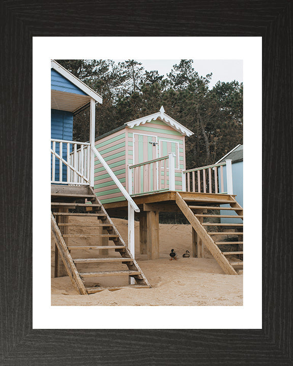Beach huts at Wells-next-the-Sea Norfolk Photo Print - Canvas - Framed Photo Print - Hampshire Prints