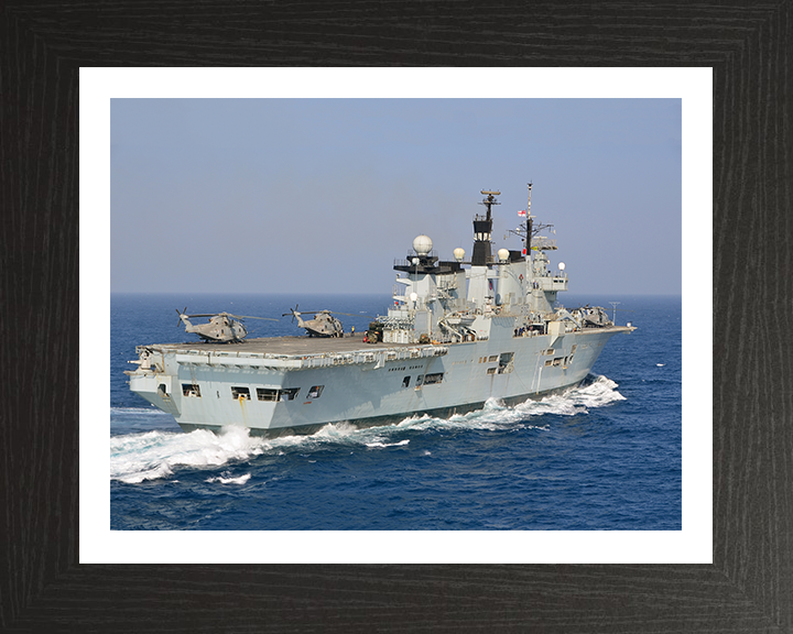 HMS Illustrious R06 Royal Navy Invincible class Aircraft Carrier Photo Print or Framed Print - Hampshire Prints