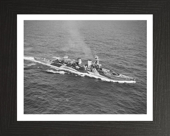 HMS Frobisher D81 Royal Navy Hawkins class heavy cruiser Photo Print or Framed Print - Hampshire Prints