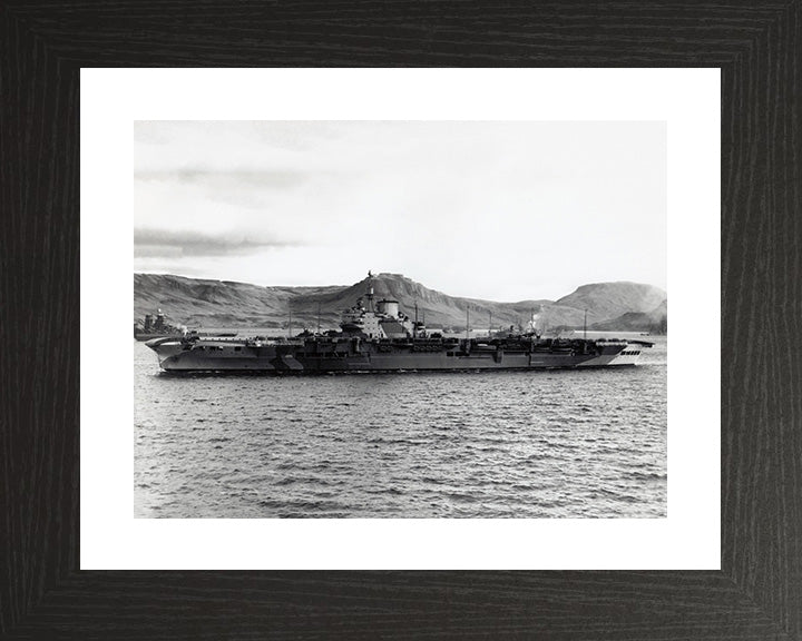 HMS Victorious R38 Royal Navy Illustrious class Aircraft Carrier Photo Print or Framed Print - Hampshire Prints