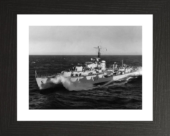 HMS St. Kitts D18 Royal Navy Battle class destroyer Photo Print or Framed Print - Hampshire Prints