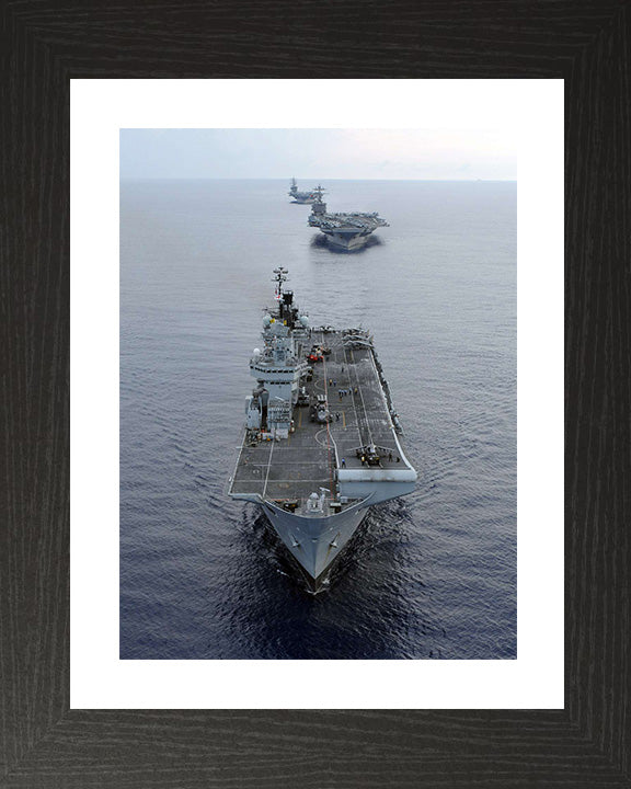 HMS Illustrious R06 Royal Navy Invincible class Aircraft Carrier Photo Print or Framed Print - Hampshire Prints