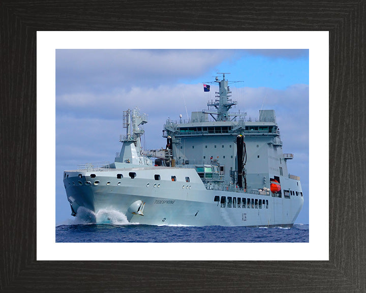 RFA Tidespring A136 | Photo Print | Framed Print | Tide class | Tanker | Royal Fleet Auxiliary Hampshire Prints 10 x 8 Black Frame Yes