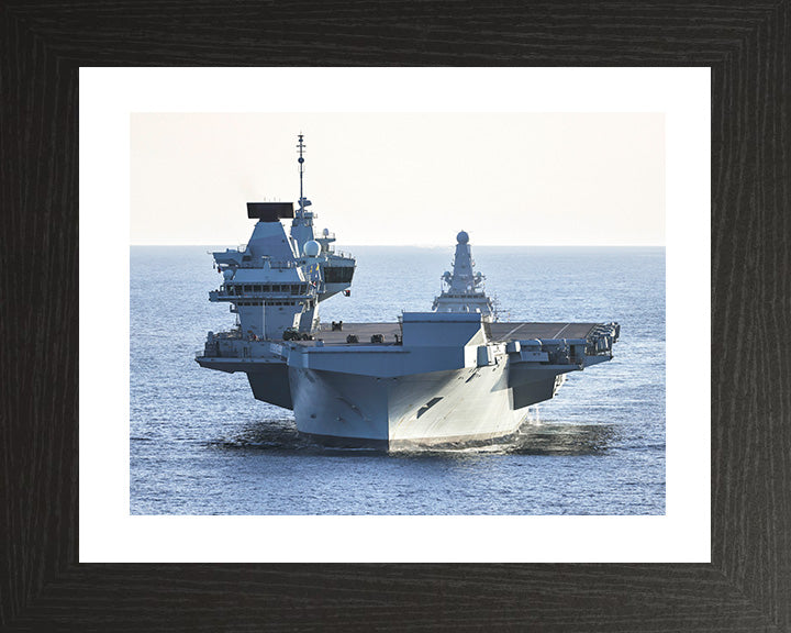 HMS Prince of Wales R09 Royal Navy Queen Elizabeth Class aircraft carrier Photo Print or Framed Print - Hampshire Prints