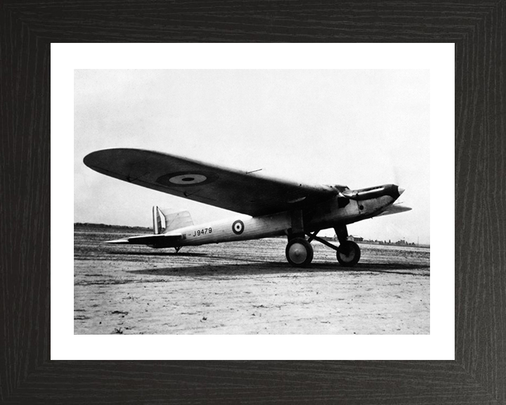 RAF Fairey Long Range Monoplane 1929 | Photo Print | Framed Print | Military | Aircraft | Royal Air Force | Wall Art | Home Decor | Aviation | Photography Hampshire Prints 10 x 8 Black Frame Yes