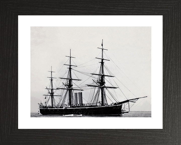 HMS Rover (1874) Royal Navy iron screw corvette Photo Print or Framed Print - Hampshire Prints