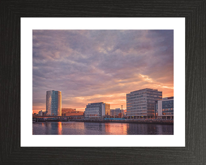 Titanic Quarter Belfast Northern Ireland at sunset Photo Print - Canvas - Framed Photo Print - Hampshire Prints