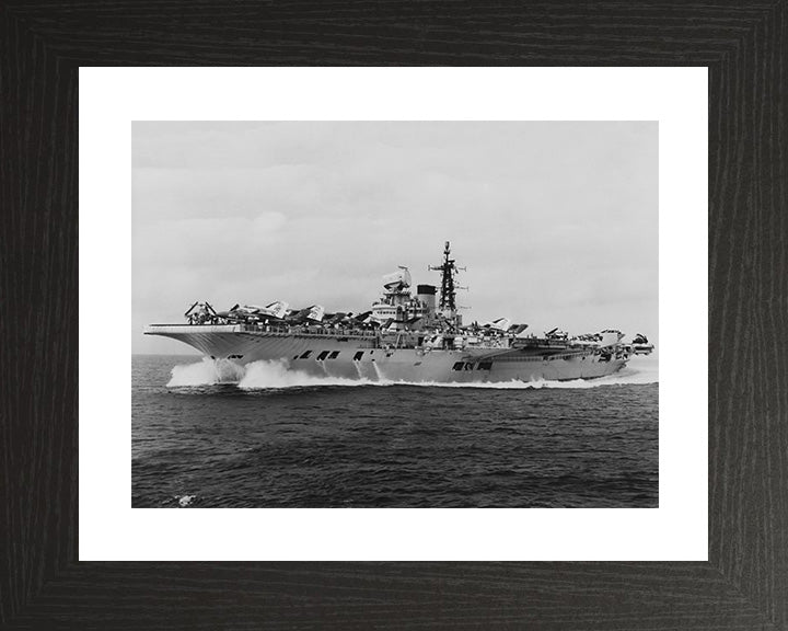 HMS Victorious R38 Royal Navy Illustrious class aircraft carrier Photo Print or Framed Print - Hampshire Prints