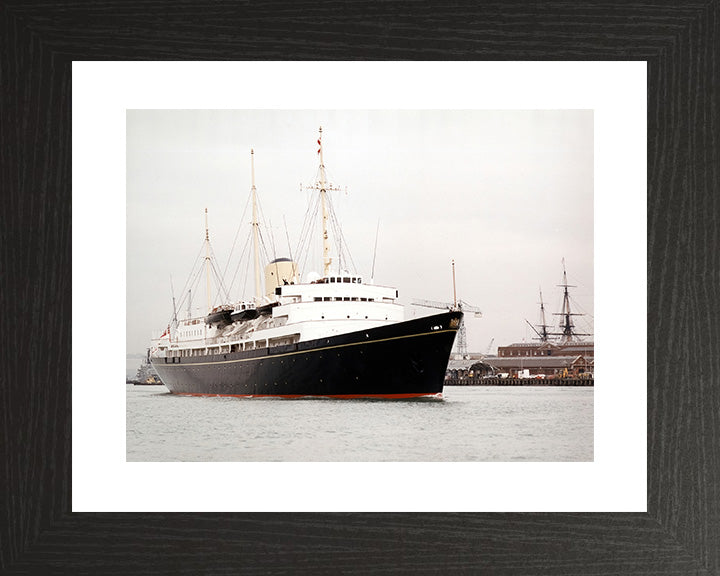 HMY Britannia Royal Yacht Leaving Portsmouth Photo Print or Framed Print - Hampshire Prints