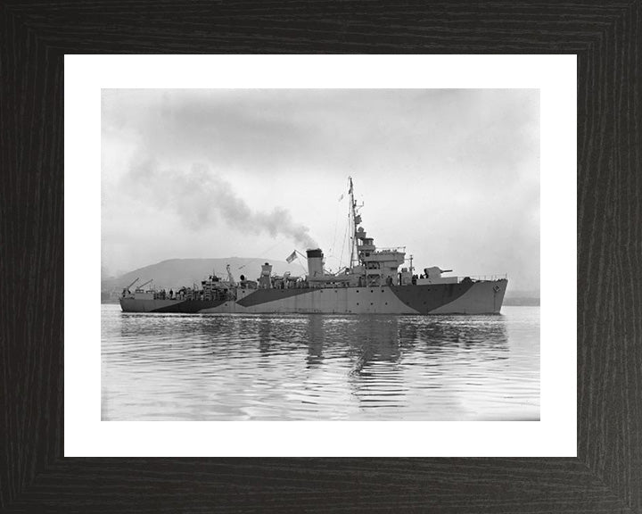 HMS Rinaldo J225 Royal Navy Algerine class minesweeper Photo Print or Framed Print - Hampshire Prints