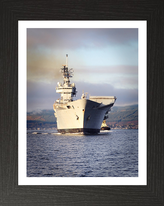 HMS Illustrious R06 Royal Navy Invincible class Aircraft Carrier Photo Print or Framed Print - Hampshire Prints