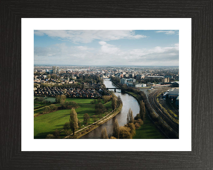 York skyline Yorkshire From above Photo Print - Canvas - Framed Photo Print - Hampshire Prints