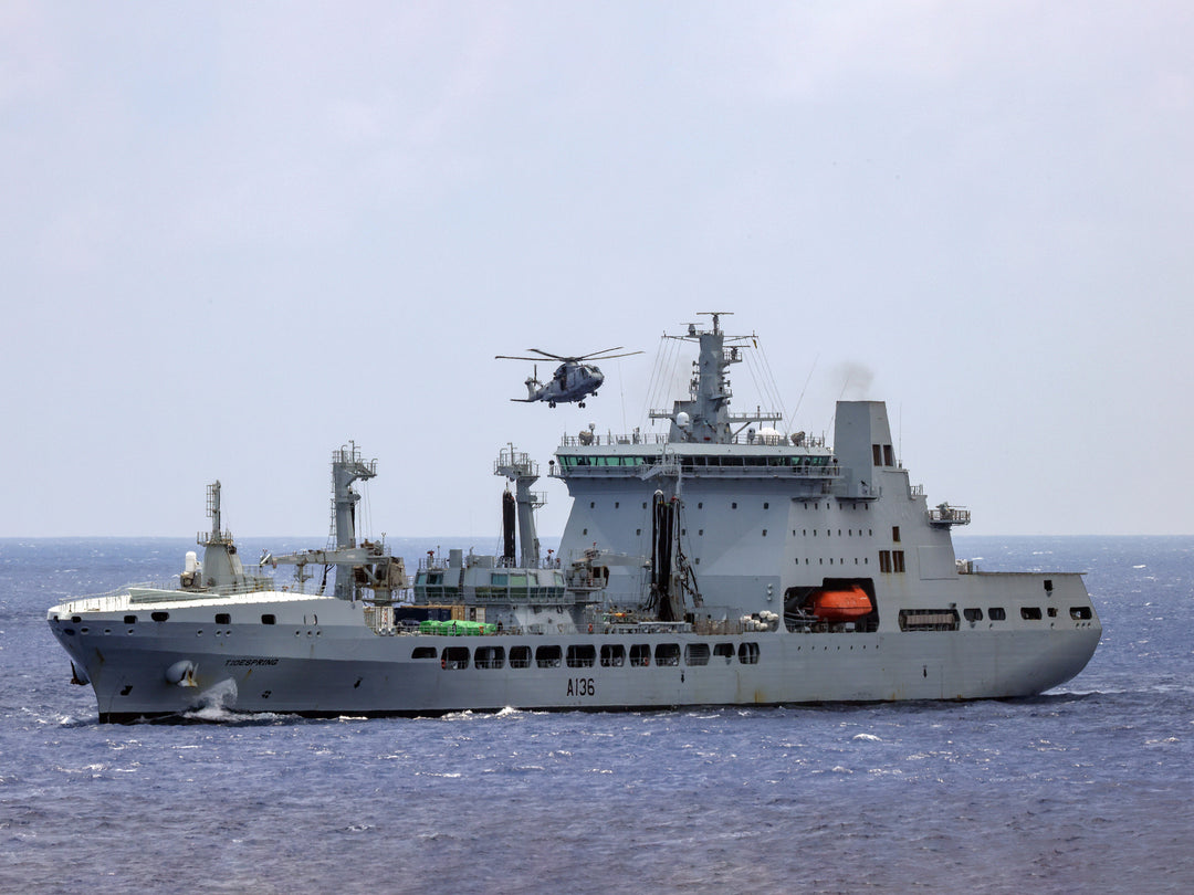 RFA Tidespring A136 | Photo Print | Framed Print | Tide class | Tanker | Royal Fleet Auxiliary Hampshire Prints