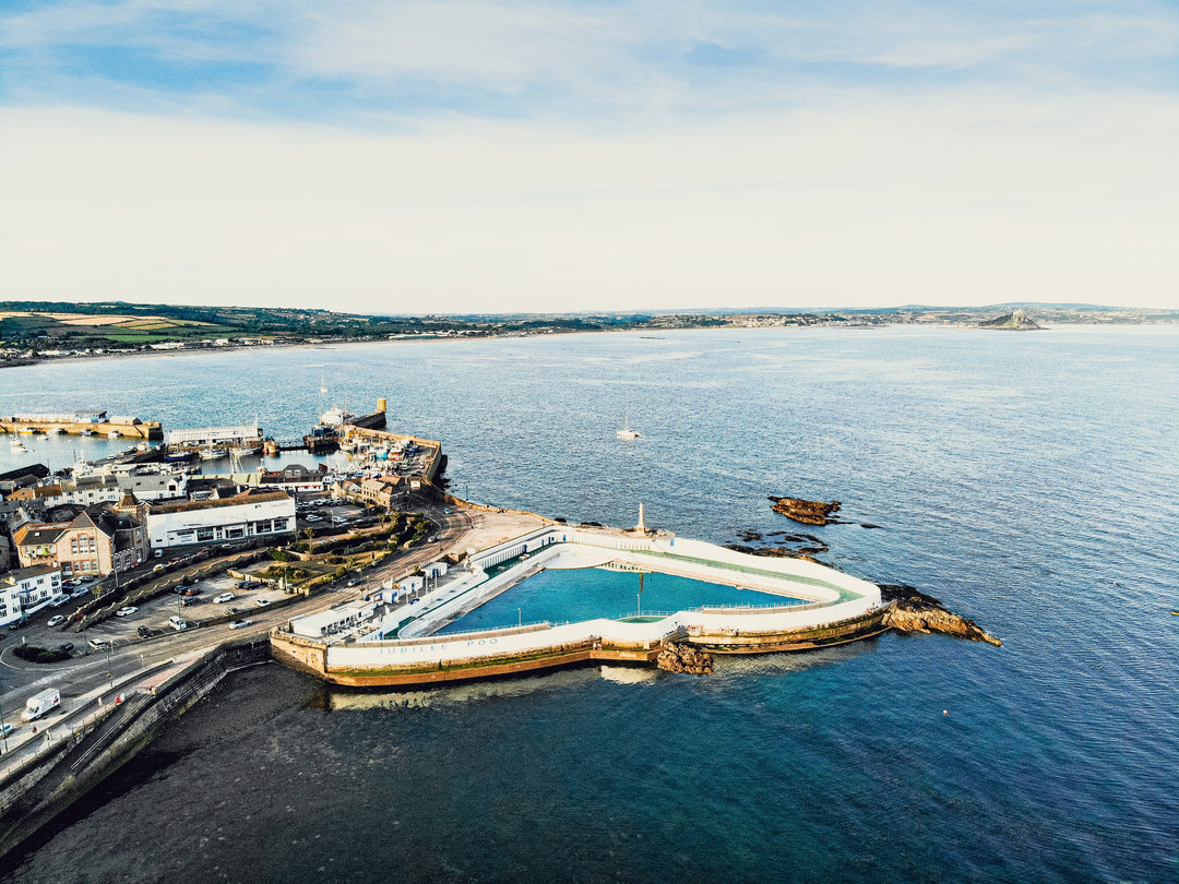 Jubilee Pool Penzance Cornwall from above Photo Print - Canvas - Framed Photo Print - Hampshire Prints