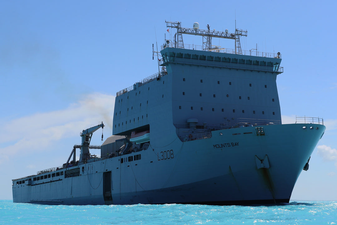 RFA Mounts Bay L3008 | Photo Print | Framed Print | Bay Class | Auxiliary Dock | Royal Fleet Auxiliary Hampshire Prints