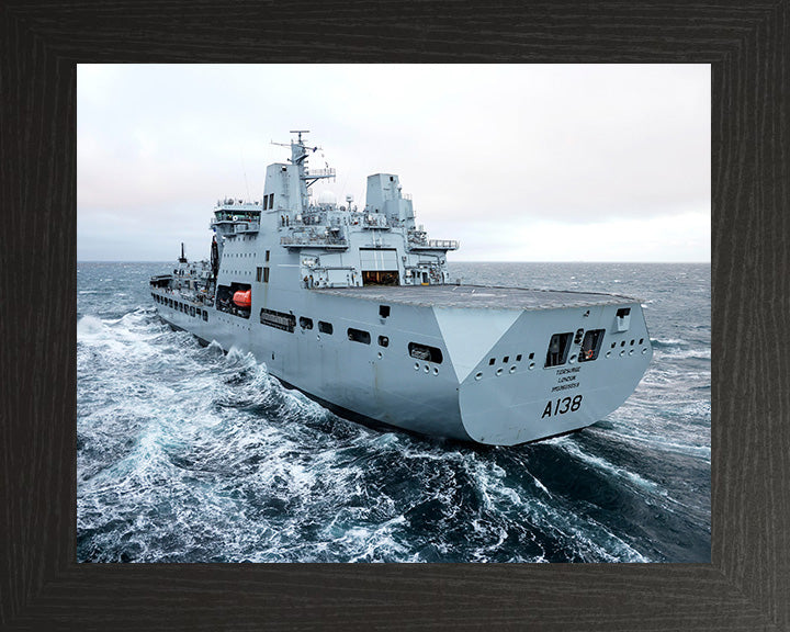 RFA Tidesurge A138 | Photo Print | Framed Print | Tide class | Tanker | Royal Fleet Auxiliary Hampshire Prints 10 x 8 Black Frame No