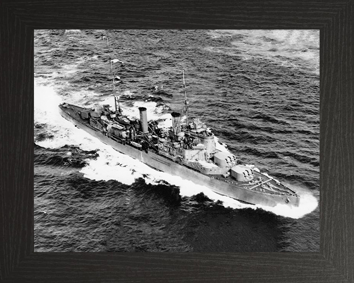 HMS Fiji (58) Royal Navy Fiji class light cruiser Photo Print or Framed Photo Print - Hampshire Prints
