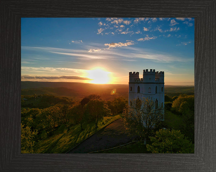 Haldon Belvedere (Lawrence Castle) at sunset Photo Print - Canvas - Framed Photo Print - Hampshire Prints