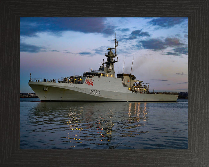 HMS Tamar P233 Royal Navy River class patrol vessel Photo Print or Framed Print - Hampshire Prints