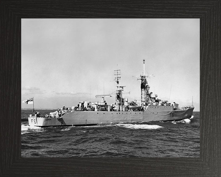 HMS Llandaff F61 Royal Navy Salisbury class Frigate Photo Print or Framed Print - Hampshire Prints