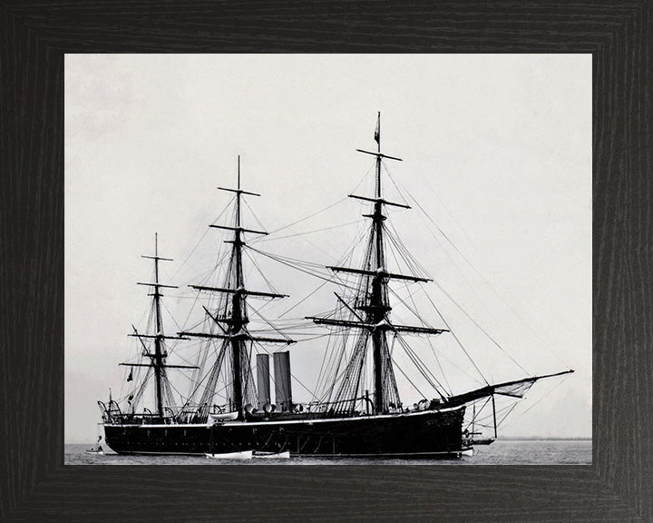 HMS Rover (1874) Royal Navy iron screw corvette Photo Print or Framed Print - Hampshire Prints