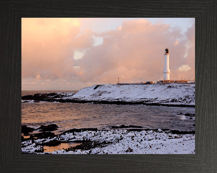 Girdle Ness Lighthouse Scotland at sunset Photo Print - Canvas - Framed Photo Print - Hampshire Prints