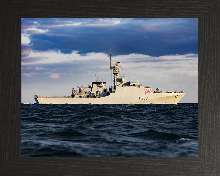 HMS Tamar P233 Royal Navy River class offshore patrol vessel Photo Print or Framed Print - Hampshire Prints