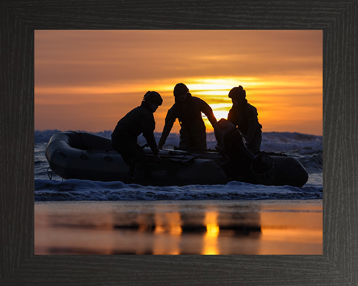 Royal Marines beach Landing at sunset | Photo Print | Framed Print | Military | 47 Commando | Wall Art | Decor | Royal Marines | Photography | RM Hampshire Prints
