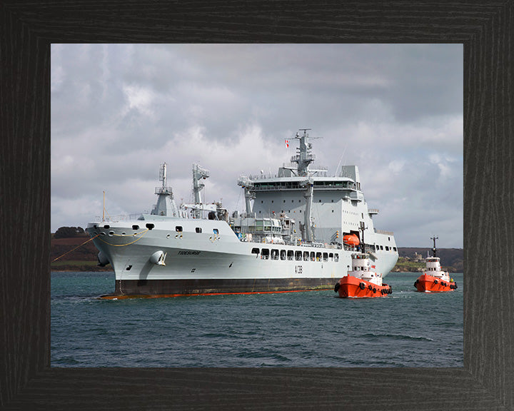 RFA Tidesurge A138 | Photo Print | Framed Print | Tide class | Tanker | Royal Fleet Auxiliary Hampshire Prints 10 x 8 Black Frame No