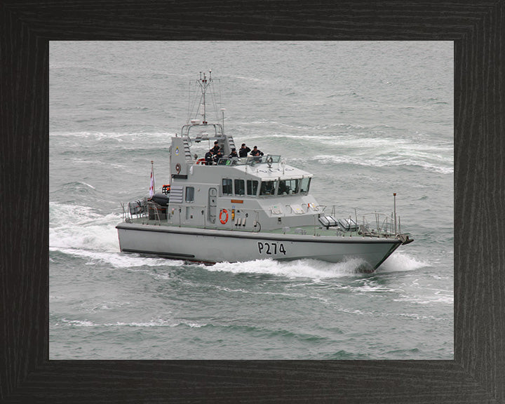 HMS Tracker P274 Royal Navy Archer Class P2000 Patrol Vessel Photo Print or Framed Photo Print - Hampshire Prints