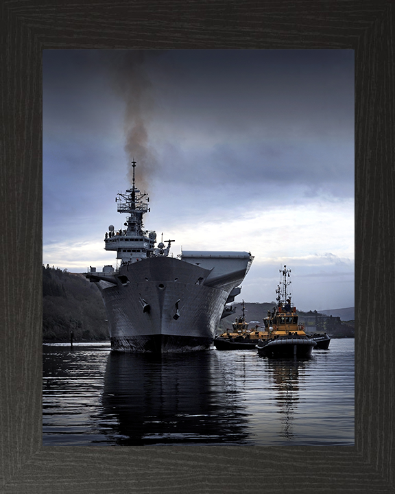 HMS Illustrious R06 Royal Navy Invincible class Aircraft Carrier Photo Print or Framed Print - Hampshire Prints