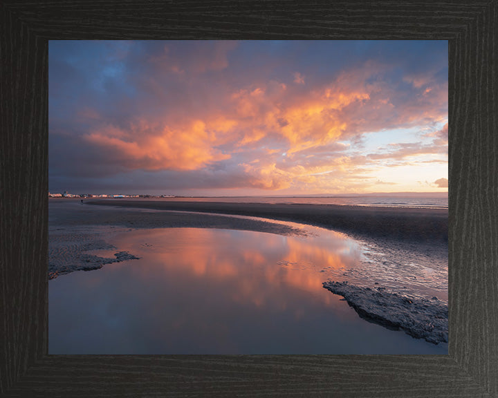 Burnham-on-sea at sunset Photo Print - Canvas - Framed Photo Print - Hampshire Prints