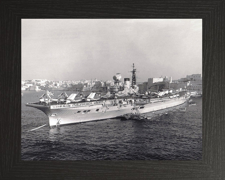 HMS Victorious R38 Royal Navy Illustrious class Aircraft Carrier Photo Print or Framed Print - Hampshire Prints