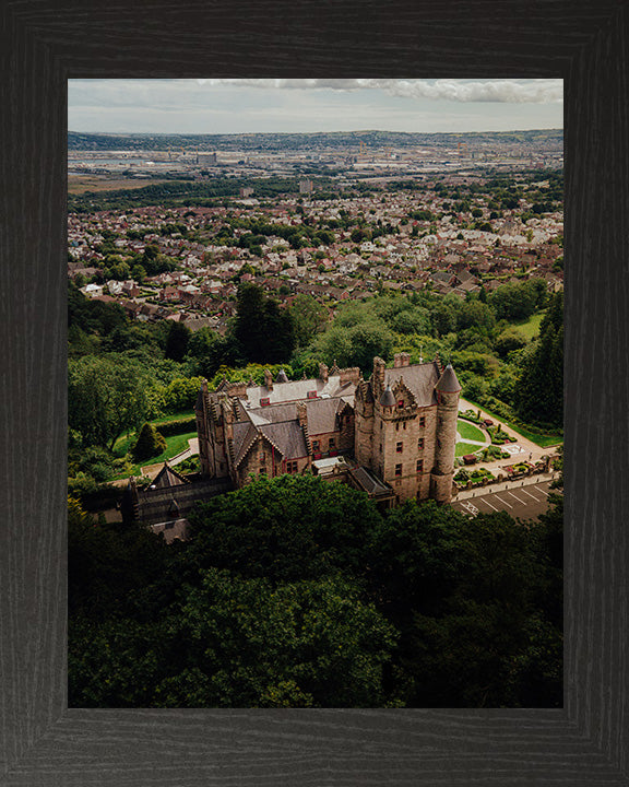 Belfast Castle Northern Ireland from above Photo Print - Canvas - Framed Photo Print - Hampshire Prints