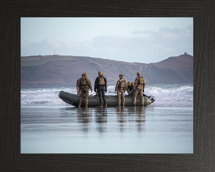 Royal Marines Commandos with Rigid Hull Inflatable Boat | Photo Print | Framed Print | Military | 47 Commando | Wall Art | Decor | Photography Hampshire Prints