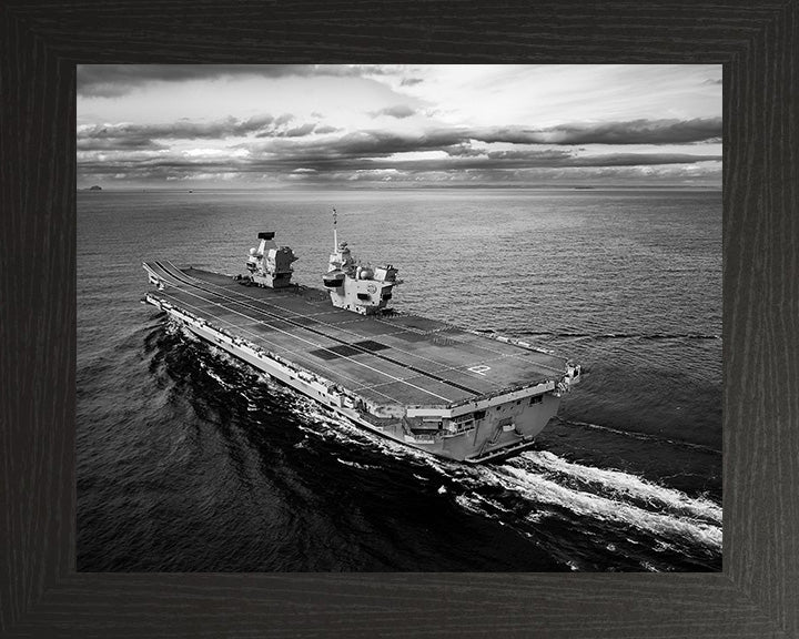 HMS Prince of Wales R09 Royal Navy Queen Elizabeth Class aircraft carrier Photo Print or Framed Print - Hampshire Prints