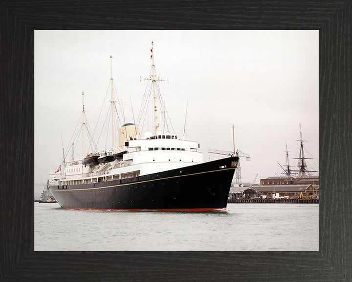 HMY Britannia Royal Yacht Leaving Portsmouth Photo Print or Framed Print - Hampshire Prints