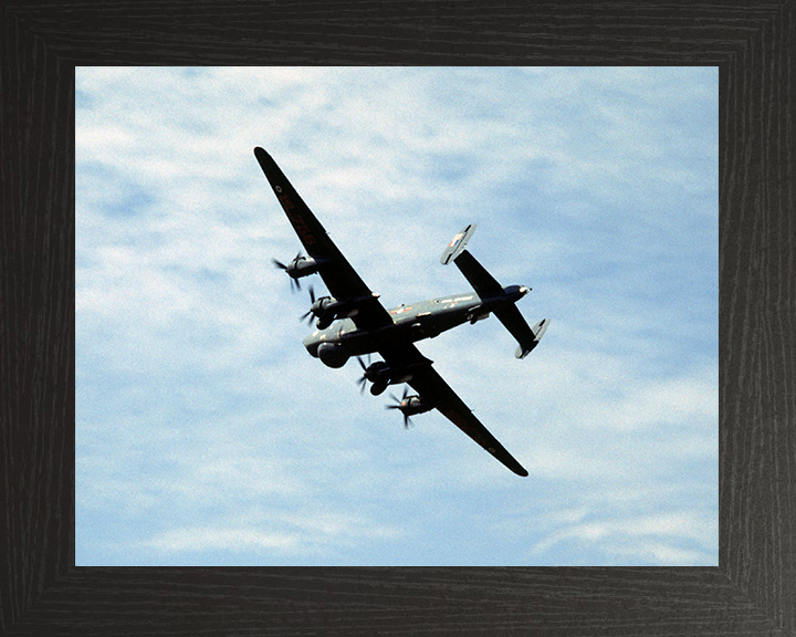 RAF Shackleton aircraft in flight | Photo Print | Framed Print | Military | Aircraft | Royal Air Force | Wall Art | Home Decor | Aviation | Photography Hampshire Prints 10 x 8 Black Frame No