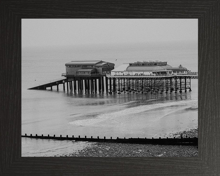 Cromer Pier beach Norfolk black and white Photo Print - Canvas - Framed Photo Print - Hampshire Prints