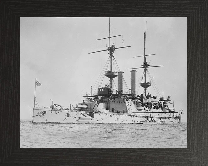 HMS Hood (1859) Royal Navy cruiser Photo Print or Framed Photo Print - Hampshire Prints