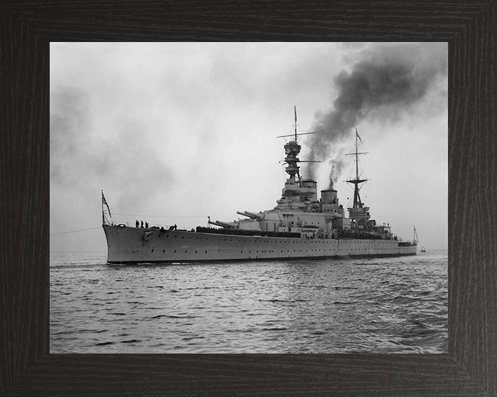 HMS Repulse (1916) Royal Navy Renown class battlecruiser Photo Print or Framed Print - Hampshire Prints