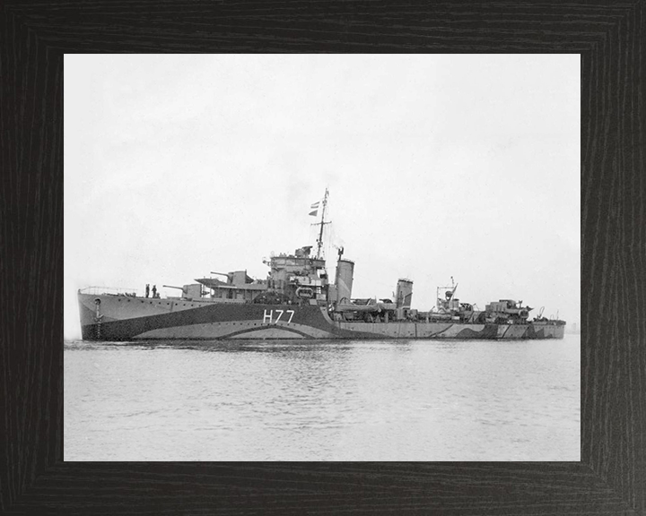 HMS Boreas H77 Royal Navy B class destroyer Photo Print or Framed Print - Hampshire Prints