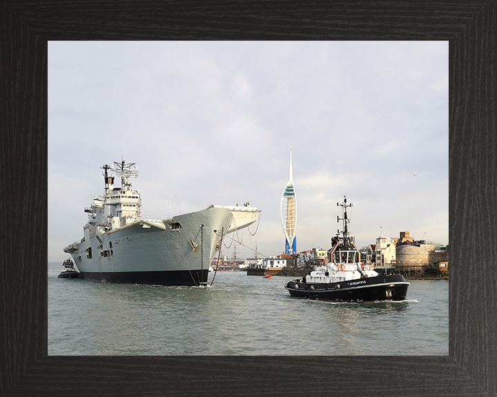 HMS Illustrious R06 Royal Navy Invincible class Aircraft Carrier Photo Print or Framed Print - Hampshire Prints