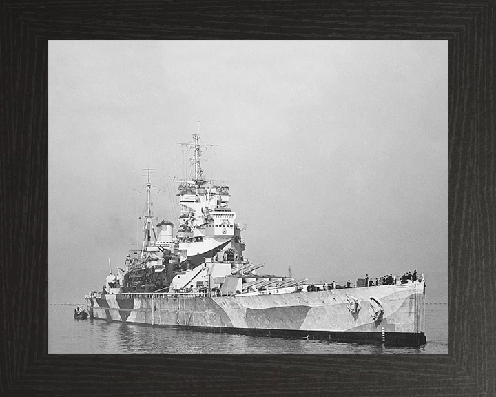 HMS Howe 32 Royal Navy King George V class battleship Photo Print or Framed Print - Hampshire Prints